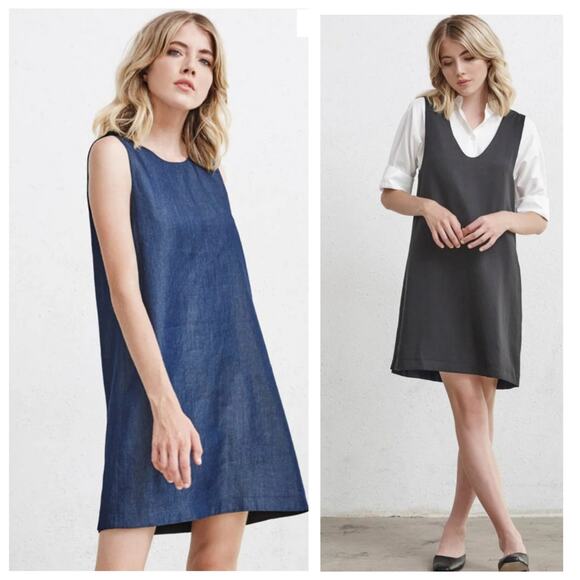 VETTA Capsule The Reversible Jumper Shift Dress 2 in 1 Sleeveless Dress - Picture 1 of 14